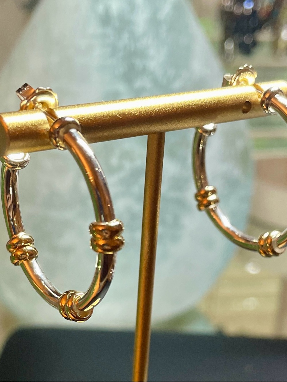 UltraFine Genuine 950 Silver Station Hoop
Earrings. NWT. The perfect hoops! - Picture 7 of 7